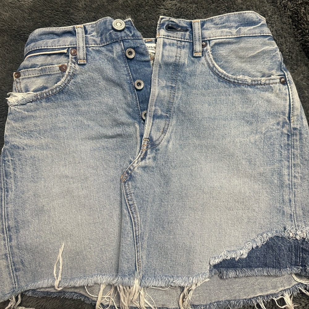Moussy vintage denim mini skirt